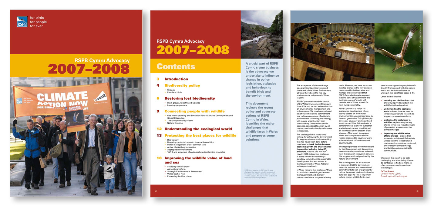 RSPB Advocacy Report 2007-8