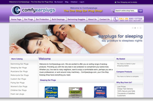comfyearplugs.com design previews